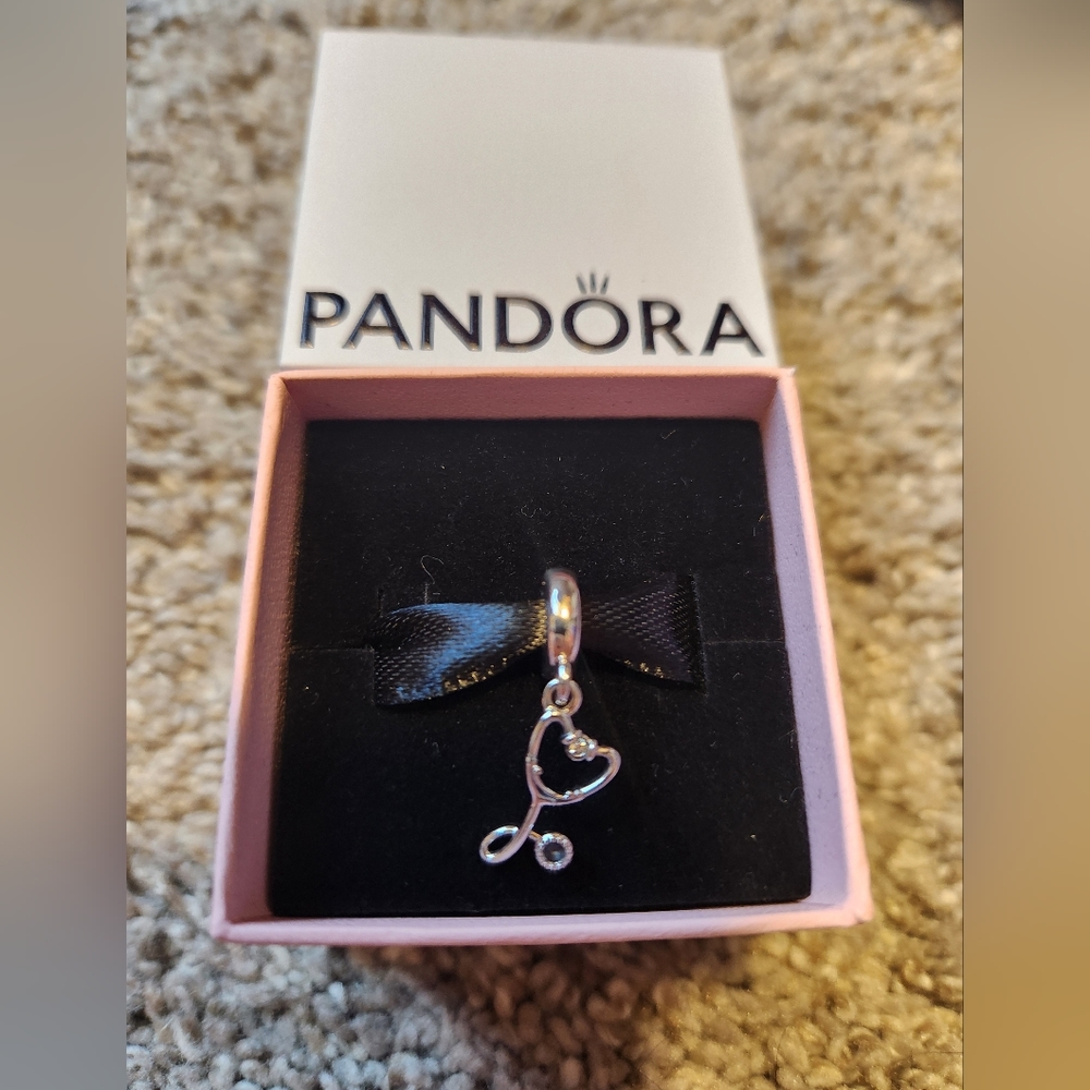Pandora stethoscope charm- New